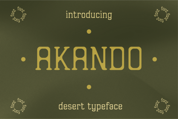 Akando: A Handcrafted Font for Creative Makers