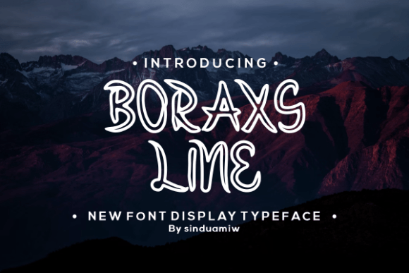 Boraxs Line: A Cool Display Font for Branding Projects