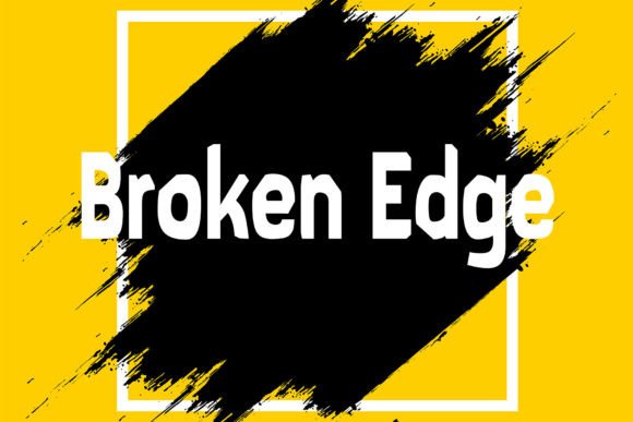 Broken Edge Font for Modern Web Design