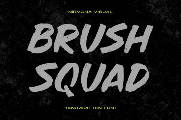 Brush Squad: A Modern Display Font for Bold Branding