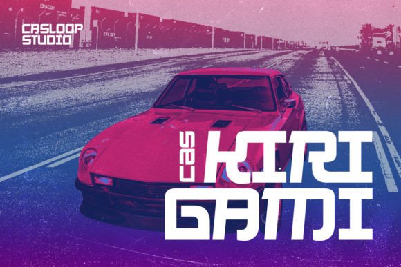 Cas Kirigami: A Cyberpunk-Inspired Display Font for Modern Editorial Design