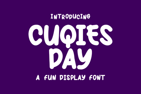 Cuqiesday Display Font for Handmade Creations