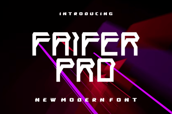 Faifer Pro: A Modern Display Font for Craft Creations