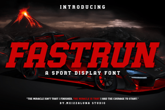 Fastrun: A Bold Font for Strong Branding