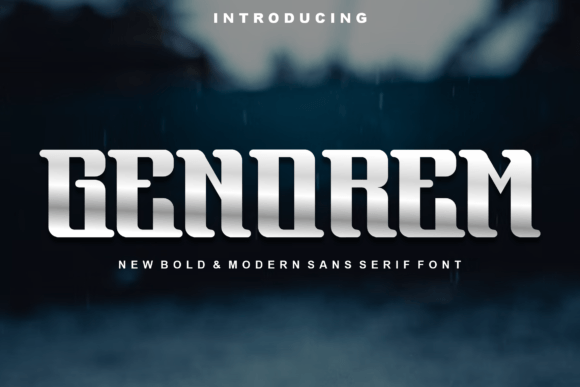 Genorem: A Modern Display Font for Web Design