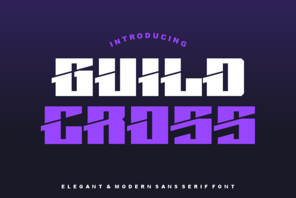 Guild Cross: A Bold Display Font for Modern Branding
