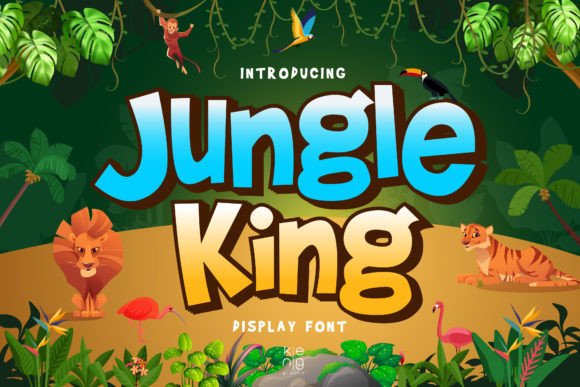 Jungle King: A Bold Display Font for Digital Creativity