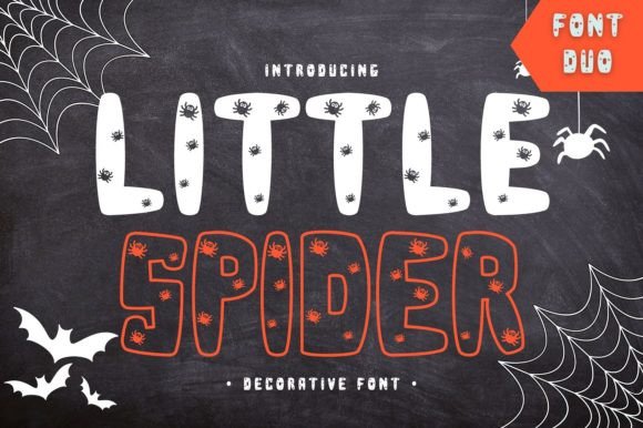 Little Spider Font for Halloween Campaigns and More