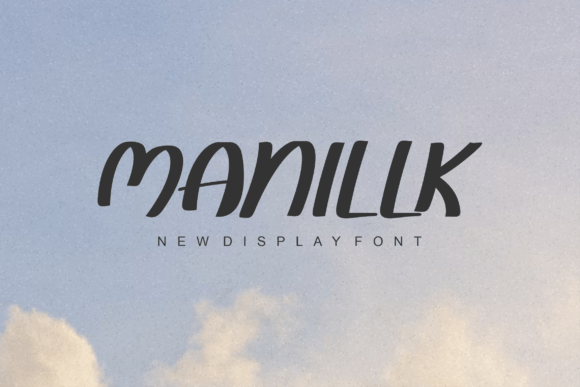 Manillk: A Handwritten Display Font for Modern Branding