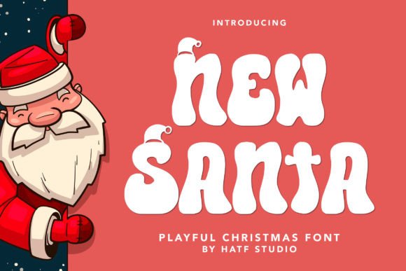 New Santa Font for Festive Editorial Design