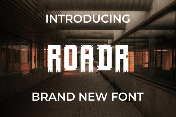 Roadr Display Font for Web Design Projects