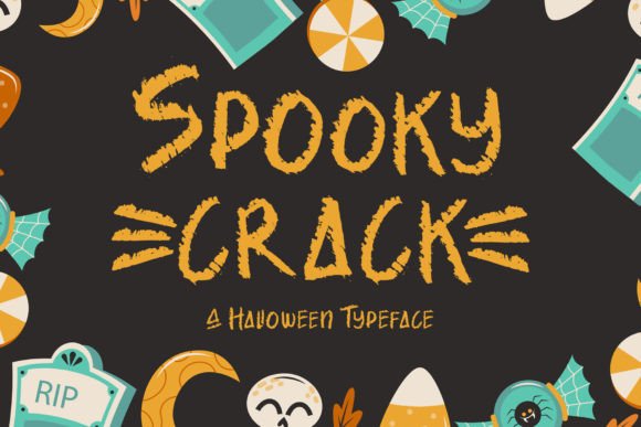 Spooky Crack: A Playful Display Font for Halloween-Themed Web Designs