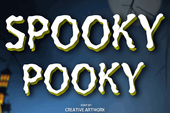 Spooky Pooky Font for Editorial Design
