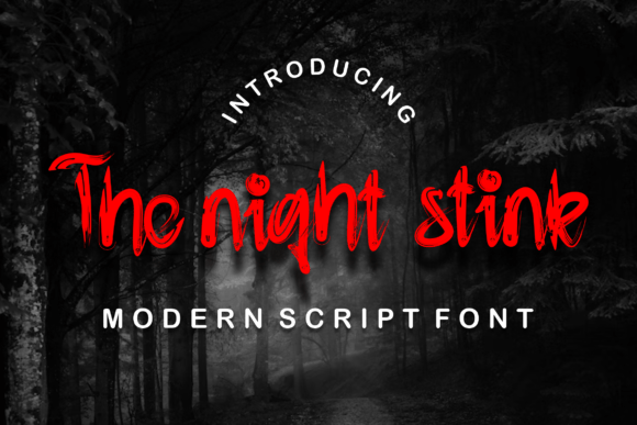 The Night Stink Font for Handmade Creations