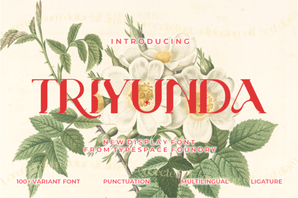 Triyunda Font for Handmade and Commercial Design Projects