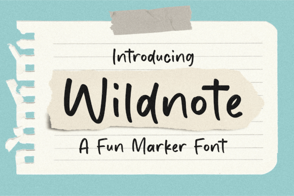 Wildnote: A Playful Display Font for Web Design
